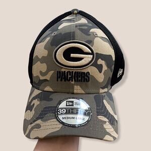 New Era Green Bay packers Camo fitted hat M/L